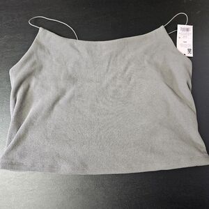 Wild‎ Fable XXL Gray Ribbed Spaghetti Strap Top